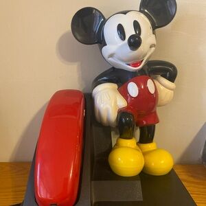 Disney Mickey Mouse Red and Yellow Telephone